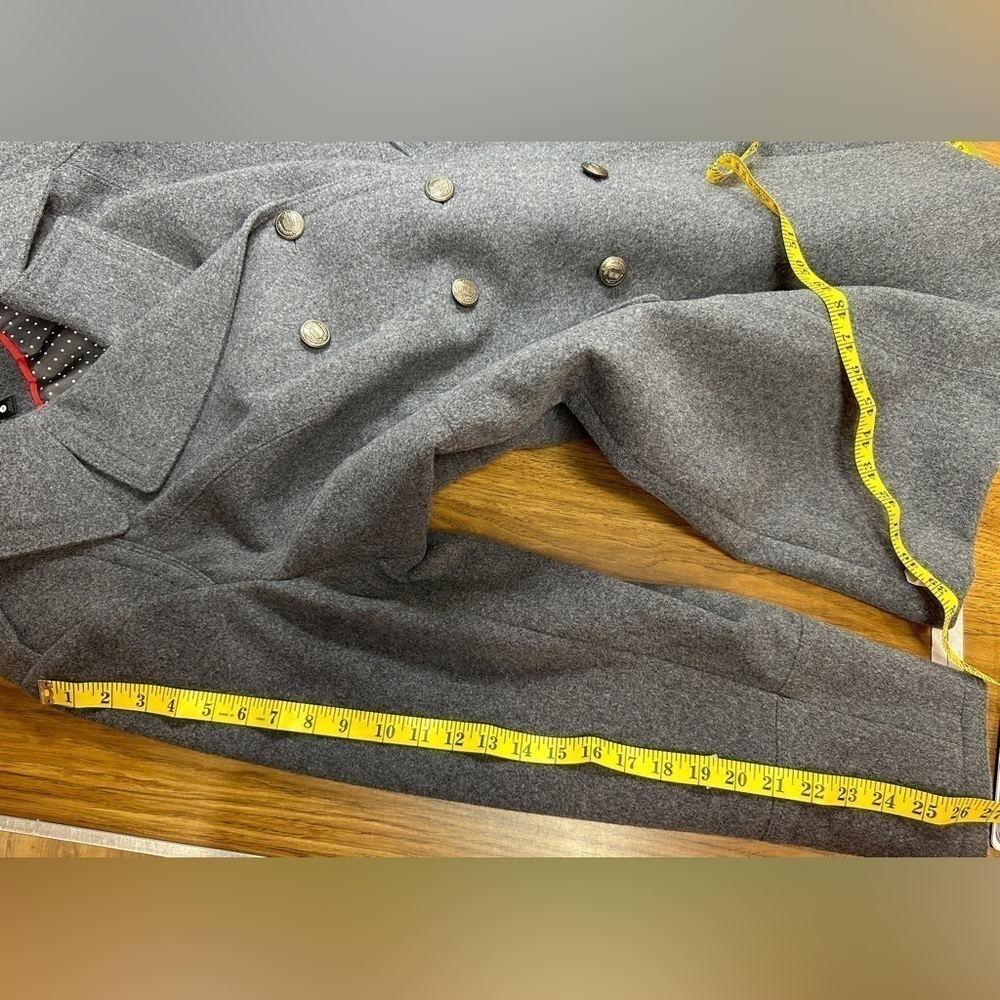NWT Worthington Wool Blend Lined Pea Coat Medium Charcoal Gray Women’s Size 3X - Picture 6 of 10